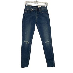 NWT Lucky Brand Ava Mid Rise Skinny Jeans with Raw Hem Size 4